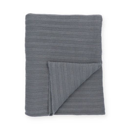 BUNZLAU CASTLE- Plaid "DUNE" Sea Blue