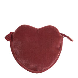 Mathilde M - Pochette Cœur Velours - Rose