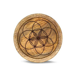 Plateau Graine de vie Bois de Manguier 15 cm