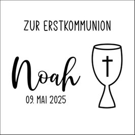 Erinnerungskiste Kelch | Name & Datum | Geburt, Taufe, Erstkommunion, Firmung, Hochzeit