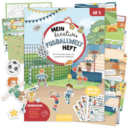 Kreativheft "Mein kreatives Fußballwelt Heft" | Papierdrachen
