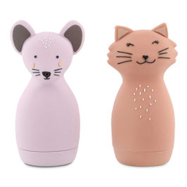 Badespielzeug Spritztiere Maus & Katze | Mrs. Mouse & Mrs. Cat | Trixie