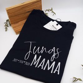Jungs Mama T-Shirt schwarz | silber mit Jahreszahlen | verschiedene Größen