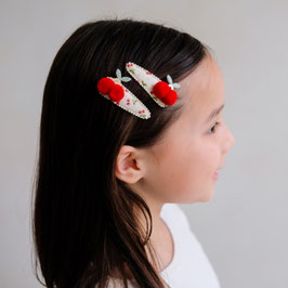 Haarspangen Pom Pom Kirschen | MIMI & LULA