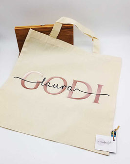 GODI Tasche mit Namen Bio-Baumwolle