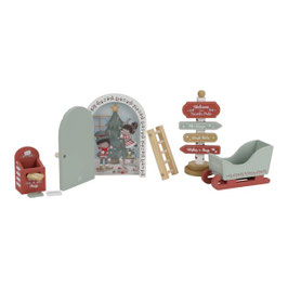 Holz Weihnachts-Türchen-Set Wichteltür | Little Dutch
