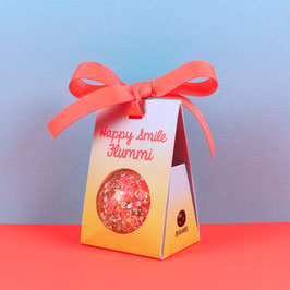 Hüpfball Flummiball Happy Smile neonpink-hellblau | ava&yves