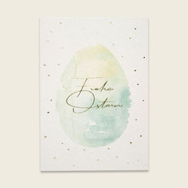 Postkarte Osterei "Frohe Ostern" | ava&yves