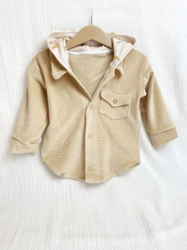 Stretch-Cord Shacket beige