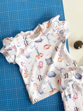 Rüschen UV Shirt Jellyfish