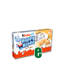 HAPPY HIPPO BISCUIT NOCCIOLA  X 5 KINDER GR 103