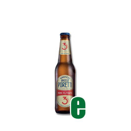 BIRRA PORETTI 3 LUPPOLI NON FILTRATA CL 33