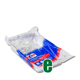 2 VASCHETTE ALLUMINIO 6 PORZIONI OTTIMO