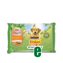 BOCCONCINI POLLO E CAROTE GR 85 X 4 BUSTA FRISKIES