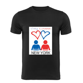 BLACK T-SHIRT CITY-LOVERS NEW YORK