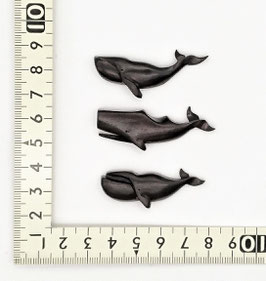 カービング：Baby Happy Whale Set of 3   ＃117