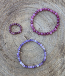 Lepidolith Schmuck-Set