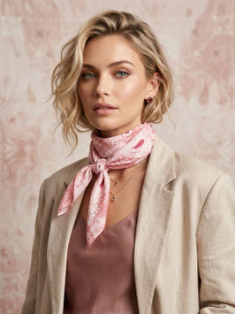 Schal quadratisch, rosa