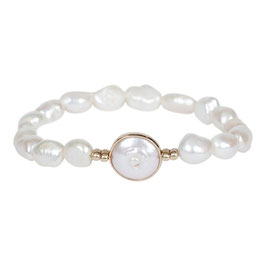 The Moshi Schmuck Armband Bee, perlmutt/gold