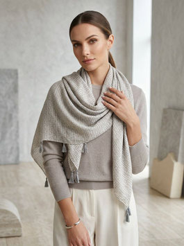 Schal mit stilvollem Muster, grau