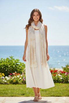 Schal mit schimmerndem Farbverlauf, beige