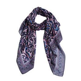 Andreani Schal mit floralem Muster, violett