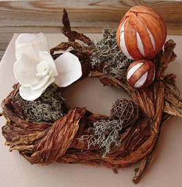 Kranz Burley "weiße Blüte"