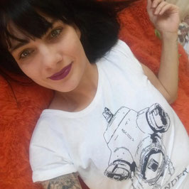 Damen "Hydrant" - Shirt/ Tunika weiß oder schwarz