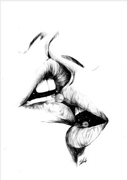 Kunstdruck - Motiv: Kiss