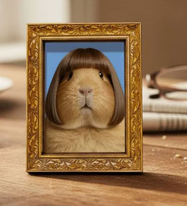 Tante Erna - Meerschweinchen Bob Magnet 8x 6 cm