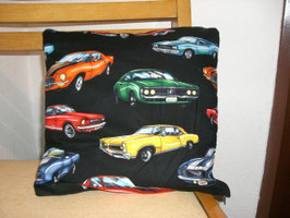Dekokissen mit Muscle Car Motiven