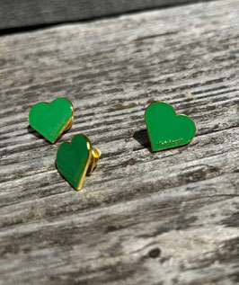 Anstecker "Grünes Herz", Pin 20mm
