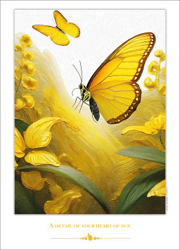 A DETAIL OF YOUR HEART OF SUN  - Künstlerisches DIN A2 Plakat  - Bestellnummer - P25/02 -