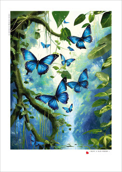 ENJOY A BLUE WONDER  - Art Postcard A5 -   Bestellnummer PK 26/01