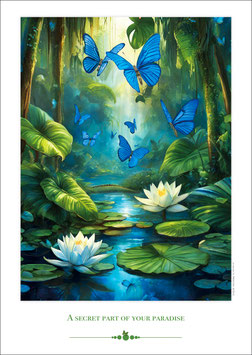 A SECRET PART OF YOUR PARADISE  - Künstlerisches DIN A 2 Plakat  - Bestellnummer -P25/03-
