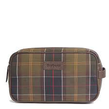 BORSA BARBOUR TARTAN MAKEUP BAG