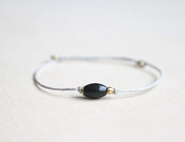 Armband "schwarze Olive"