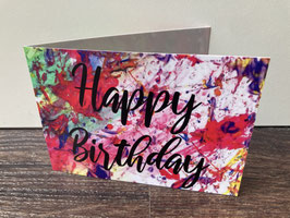 Happy Birthday Klapp Karte Grösse A6