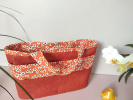 Organiseur de sac Jean orange - Fleurs miyu oranges