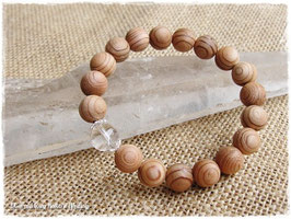 ★Bracelet ~ 神宮御山杉太珠「極」10mm / Lemurian Seed Crystal