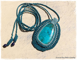 ★Makurame Necklace ~ Chrysocolla