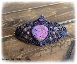 ★Macrame  Bracelet＊Cobalt Calcite