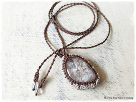 ★Makurame Necklace ~ Inclusion Crystal
