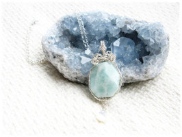 ★Necklace ~ Blue Aragonite Ⅰ