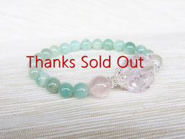 ★Bracelet ~ Kunzite / Emerald / Star Rose Quartz