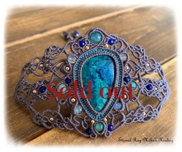 ★Macrame Bracelet ＊ Chrysocolla