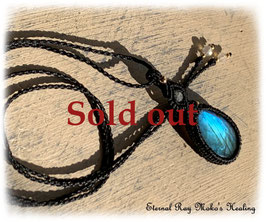 ★Macrame Necklace＊Labradorite