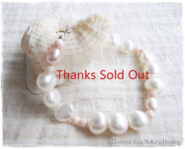 ★Bracelet ~Water Pearl／Queen Conch Shell