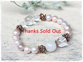 ★Bracelet ~ Water Pear / Azeztulite / Quartz in Quartz / Crystal from Manikaran