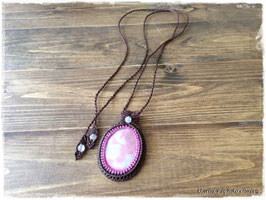 ★Makurame Necklace ~ Rhodonite silica